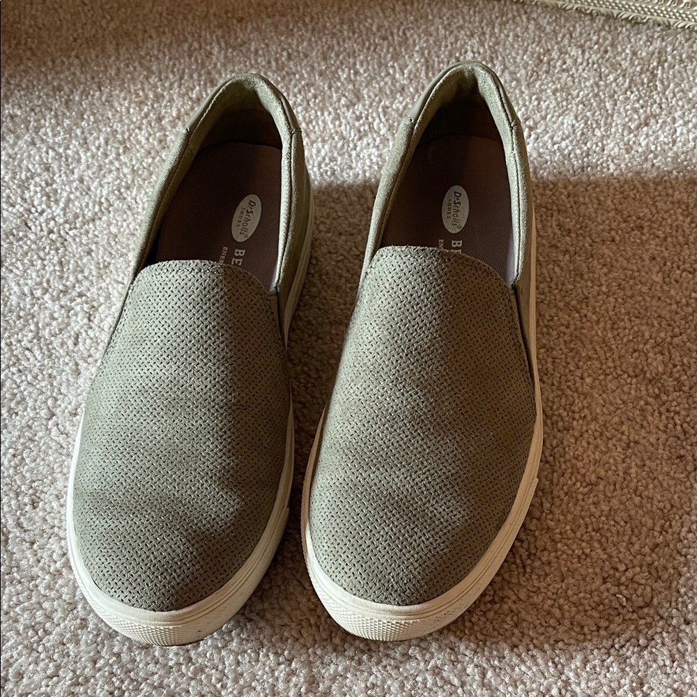Dr. Scholl's Khaki Slip-On Shoes